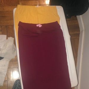Mustard Yellow pencil skirt